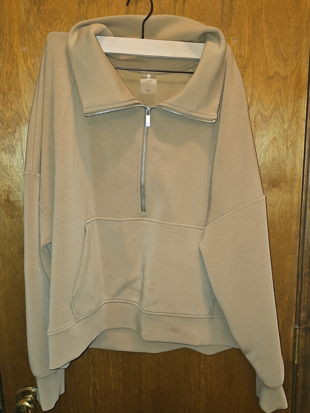 CALIA by Carrie Underwood Taupe Half-Zip Pullover